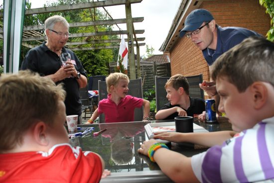 It's all about fun ! An image of youngsters having fun  playing brilliant dice and board games.