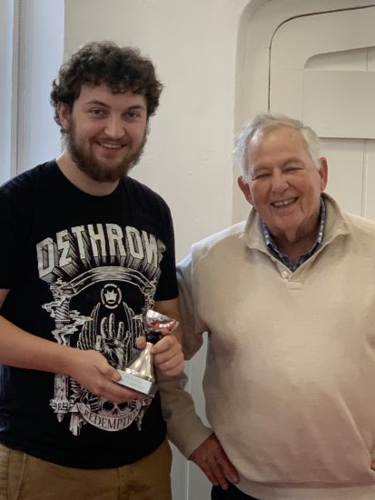 George as the Fyzuntu International Champion with Bob, a Fyzuntu director.